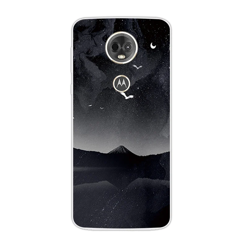 6.0inch for Motorola E5 Plus E5Plus E 5 Ultrathin Lion Back Cover Soft Silicone TPU Shell MOTO Phone Capa |