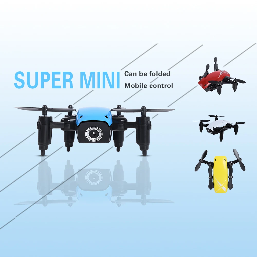S9W мини складной Радиоуправляемый Дрон Карманный с камерой FPV WiFi S9 без вертолета