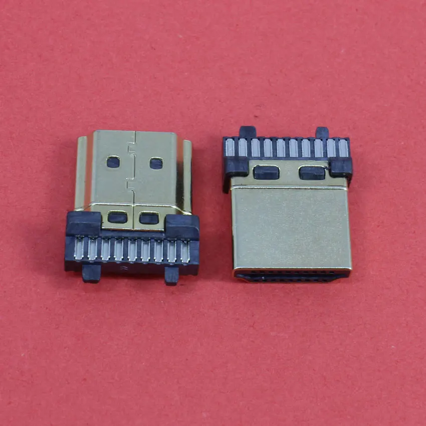 ChengHaoRan 1 шт. позолоченный HDMI штекер 19pin разъем Sockect пайка типа A | Компьютеры и офис