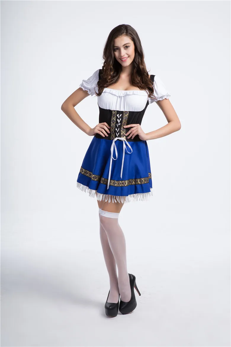Для женщин Пособия по немецкому языку карнавальный костюм Косплэй Heidi Wench платье