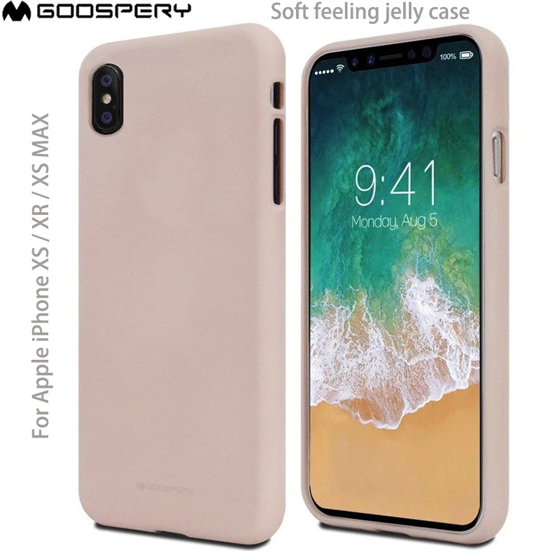 Оригинальный Мягкий Гладкий чехол MERCURY Goospery из ТПУ для iPhone XS XR MAX|Бамперы| |
