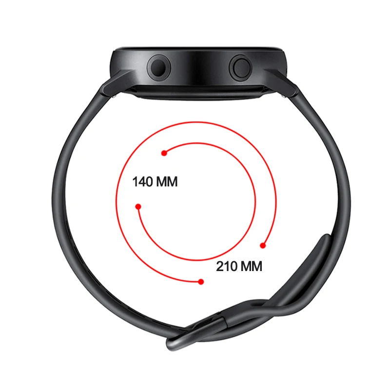 Ремешок Laforuta спортивный силиконовый для наручных часов Samsung Galaxy Watch Active