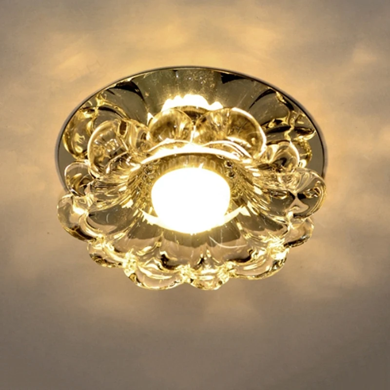 Современные светодиодные коридорные потолочные светильники Хрустальные с