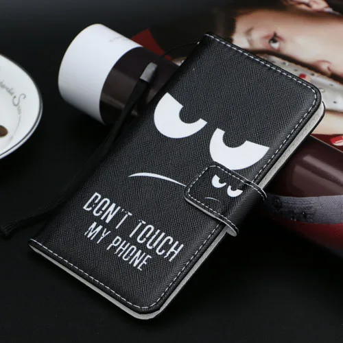 Бумажник с изображением персонажей из мультфильма чехол для INOI kPhone из искусственной кожи модный прекрасный единорог кошка бабочка Kickstand Книга телефон сумка - Цвет: Eye