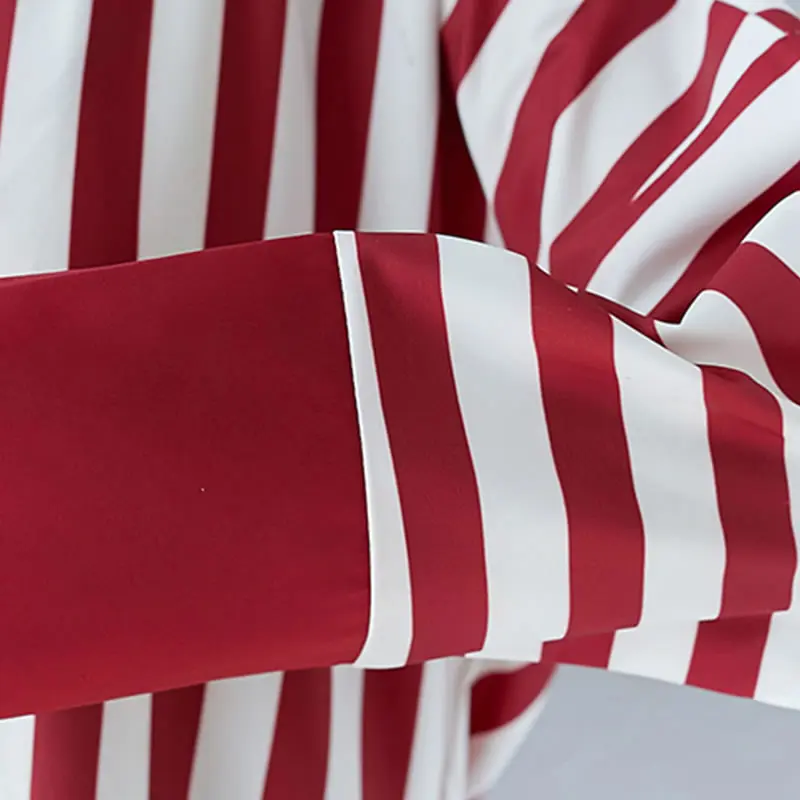 Женское платье миди XITAO в полоску с оборками облегающее средней длины летняя