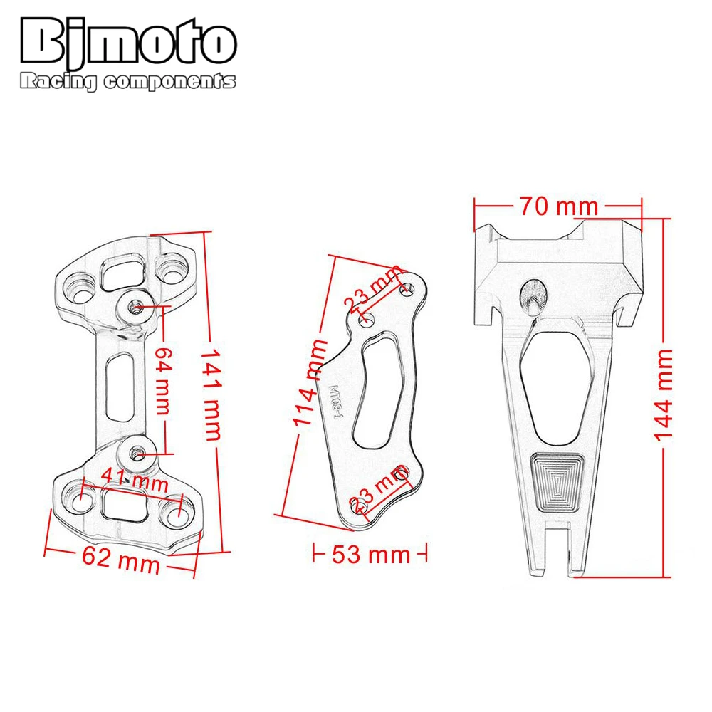 Регулируемый рулевой демпфер Bjmoto для мотоцикла MT09 уличный ралли стабилизирующий