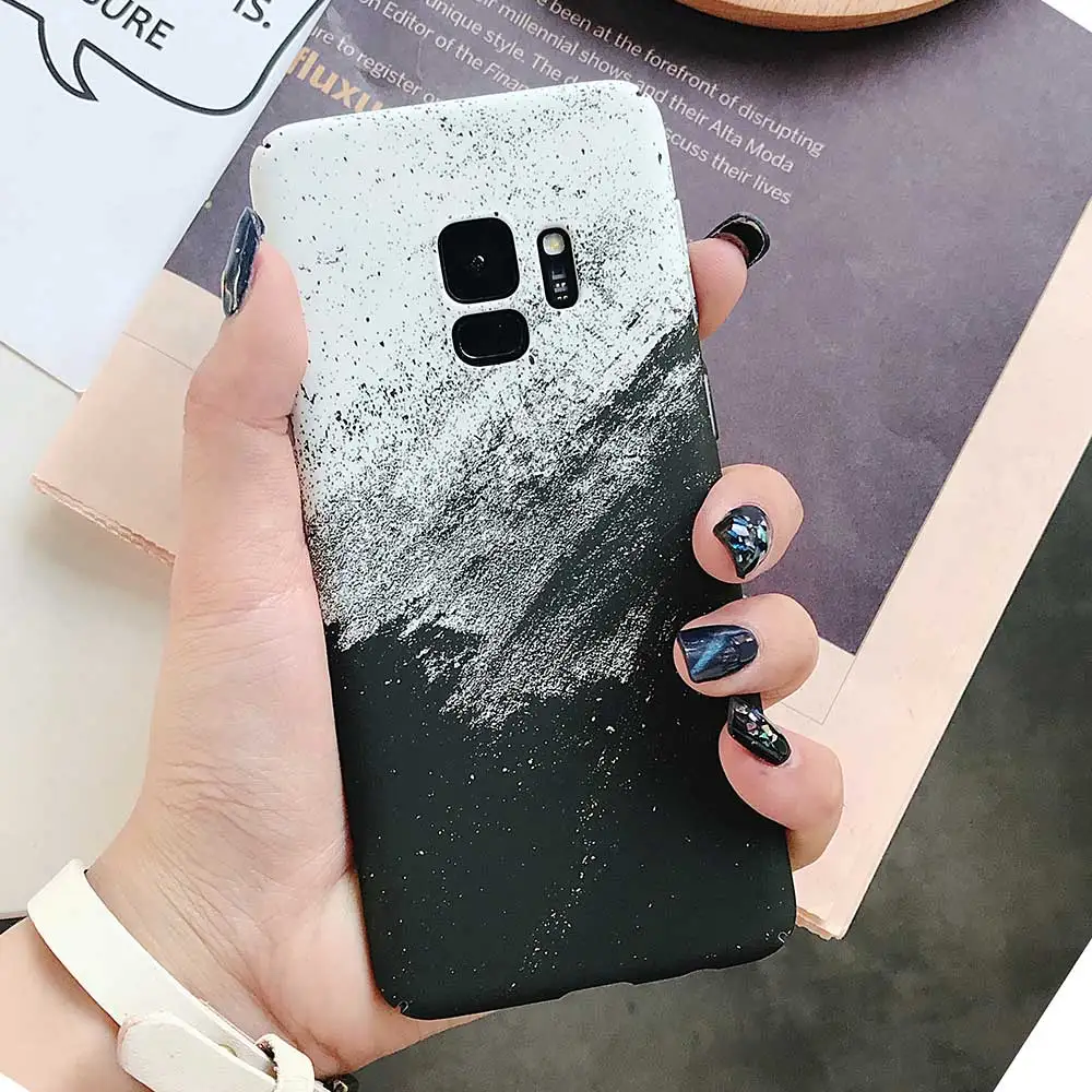 Чехол для телефона Samsung Galaxy S8 S9 Plus note 8 9 note9 note8 S7 edge жесткий матовый чехол модные