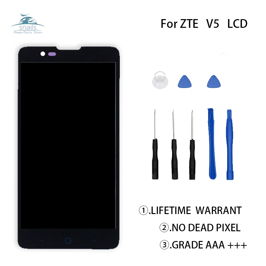 Для ZTE Redbull V5 V9180 N9180 U9180 ЖК дисплей сенсорный экран дигитайзер для Бесплатные