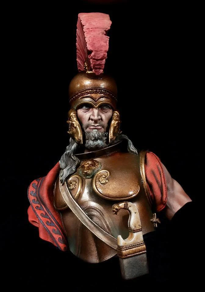 

1/10 ancient officer man warrior Bust toy Resin Model Miniature Kit unassembly Unpainted