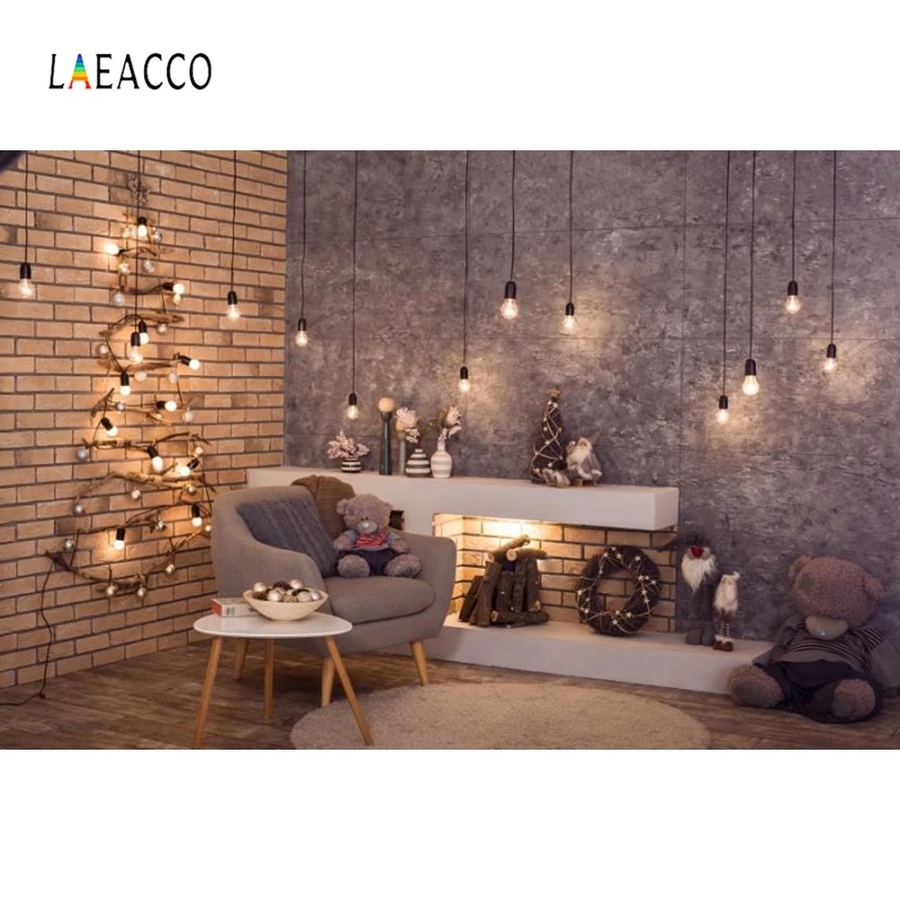 Фотофон Laeacco для детской комнаты ковер кирпич настенный светильник фон