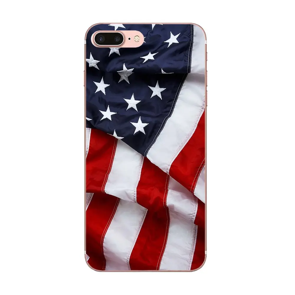 Мягкий чехол с американским флагом США для Huawei P7 P8 P9 P10 P20 P30 Lite Mini Plus Pro 2017 2018