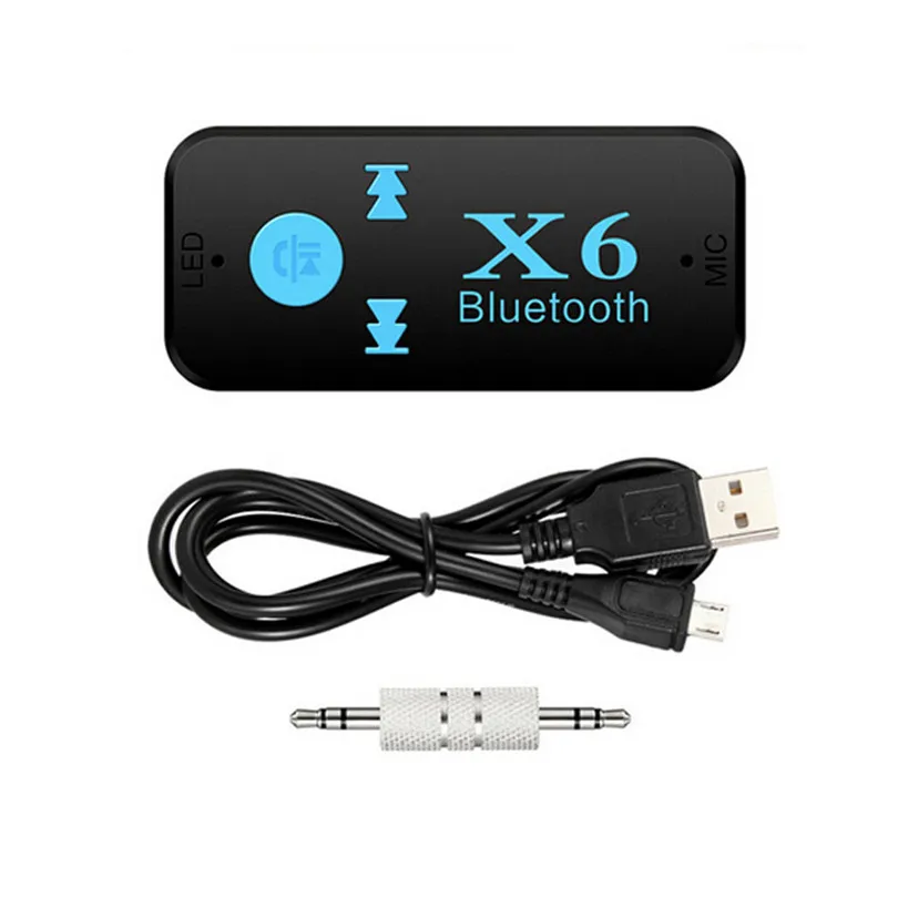 Беспроводной Bluetooth X6 мини 4 1 Aux аудио приемник адаптер 3 5 мм Автомобильный Mp3