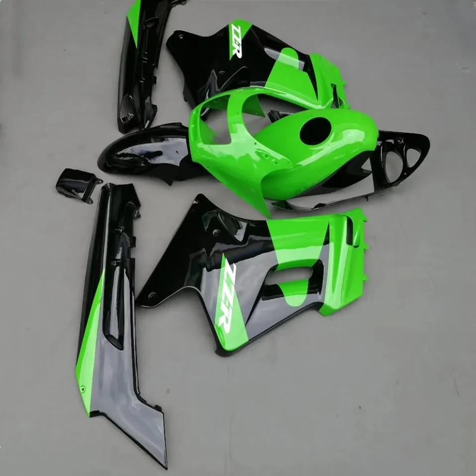 МОТОЦИКЛ ABS обтекатель для Kawasaki ZZR250 ZZR 250 ZZ-R250 2007-2009 2009 07 08 09 обтекатели комплект кузов зеленый УФ окрашенный
