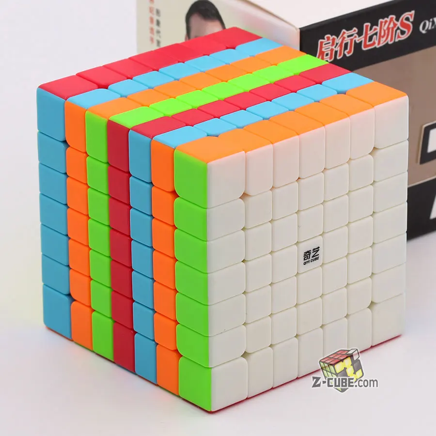 QiXing S Colorful Головоломка магический куб Qiyi куб QiXing S 7x7x7 7*7*7 777 высокий уровень твист мудрые игрушки подарок профессиональная образовательная логическая игра Z - Цвет: QiXing S Colorful