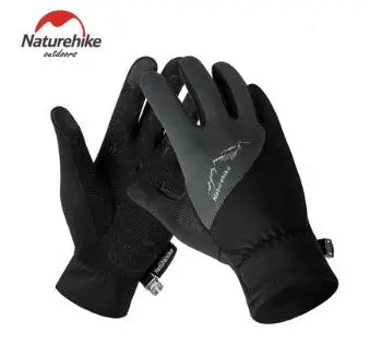 Grey M Naturehike зимние уличные спортивные перчатки, перчатки с сенсорным экраном, мужские перчатки, женские перчатки с полным пальцем, NH17S004-T - Цвет: Grey M