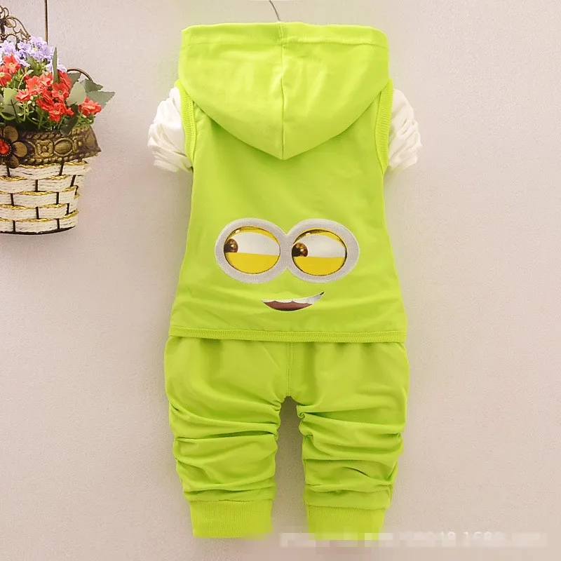 Комплект детской одежды с героями мультфильмов для детей 1-4 лет повседневный