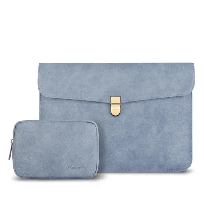 blue sets НОВАЯ тонкая матовая сумка для ноутбука из искусственной кожи 14 для Macbook Pro 13 15 Touch Bar чехол для Xiaomi notebook Air 13,3 чехол - Цвет: blue sets