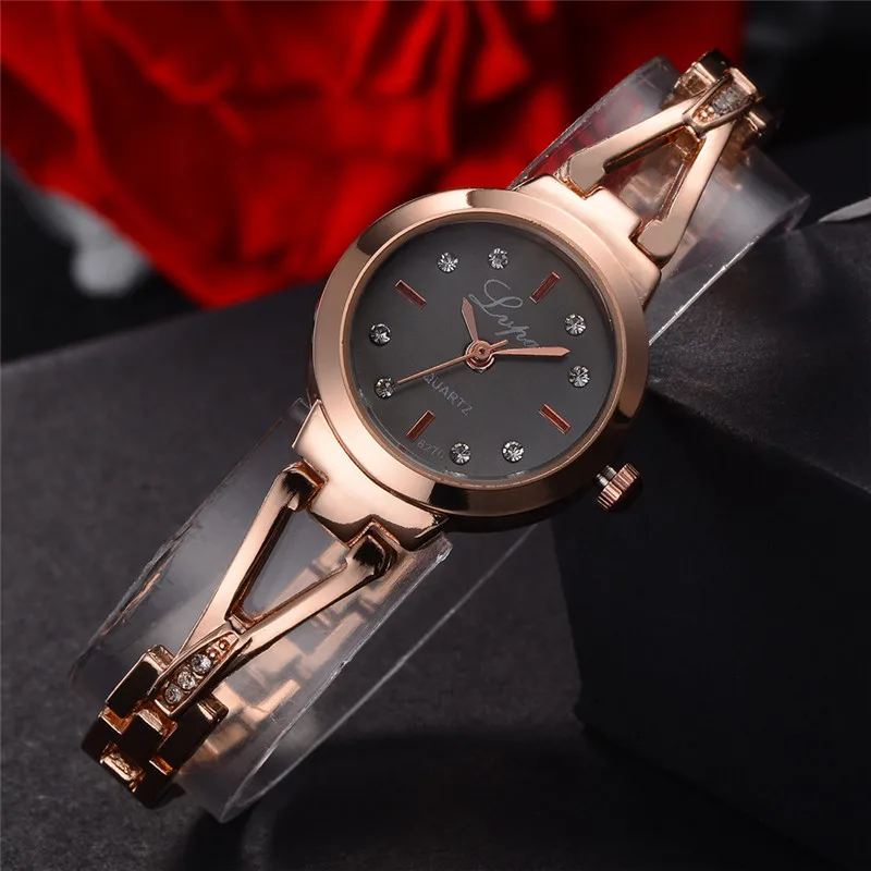 Lvpai женские часы с кристаллами бриллиантовый браслет кварцевые небольшие