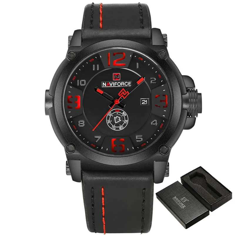 Relogio Masculino NAVIFORCE мужские часы спортивные водонепроницаемые военные армейские
