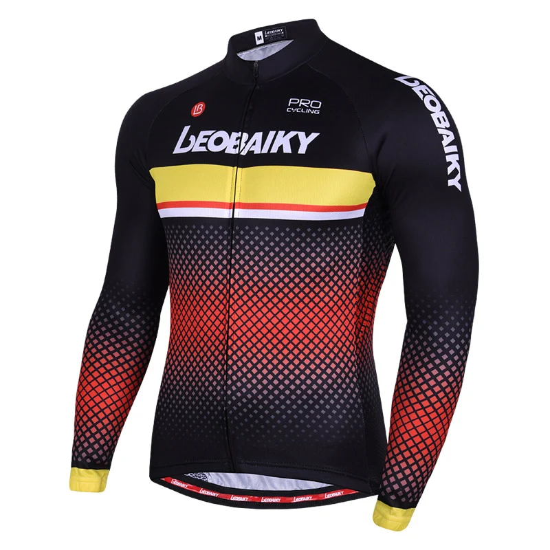 jersey red3 Бренд Pro Team Велоспорт Джерси набор Мужская осенняя одежда с длинным рукавом для велосипеда мягкая одежда для горного велосипеда Mtb Аксессуары для велосипеда - Цвет: jersey red3