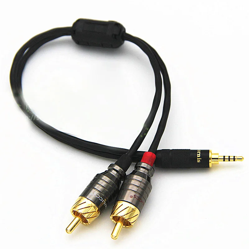 Аудиокабель HIFI TRRS со сбалансированным штекером 2 5 мм на RCA|Кабели VGA| |
