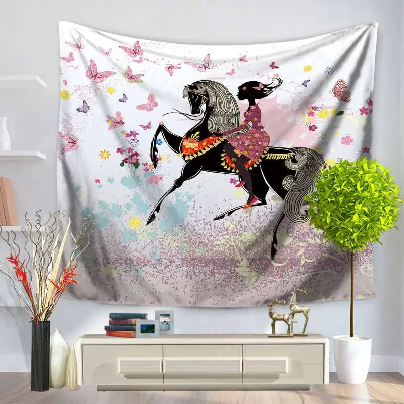 

FLCGirl Pattern Home Tapestry Wall Hanging Colorful Printed Decorative Rug Blanket Wall Art Carpet 20