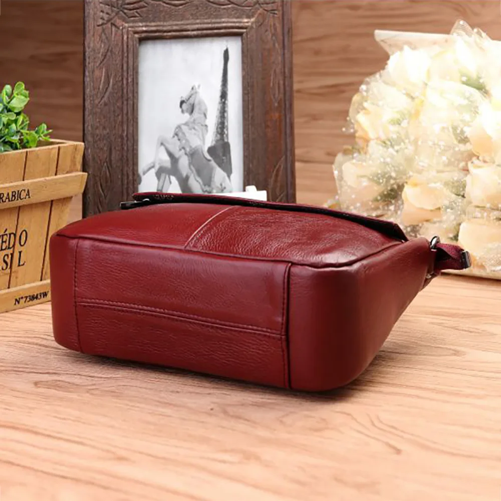 Сумка мессенджер женская из натуральной воловьей кожи саквояж на плечо для