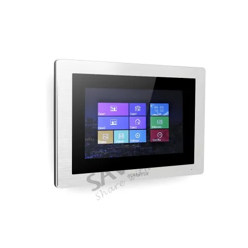 HOMSECUR 7 &quotПроводной Сенсорный Экран Видеодомофон Безопасности с 800TVL Отпечатками