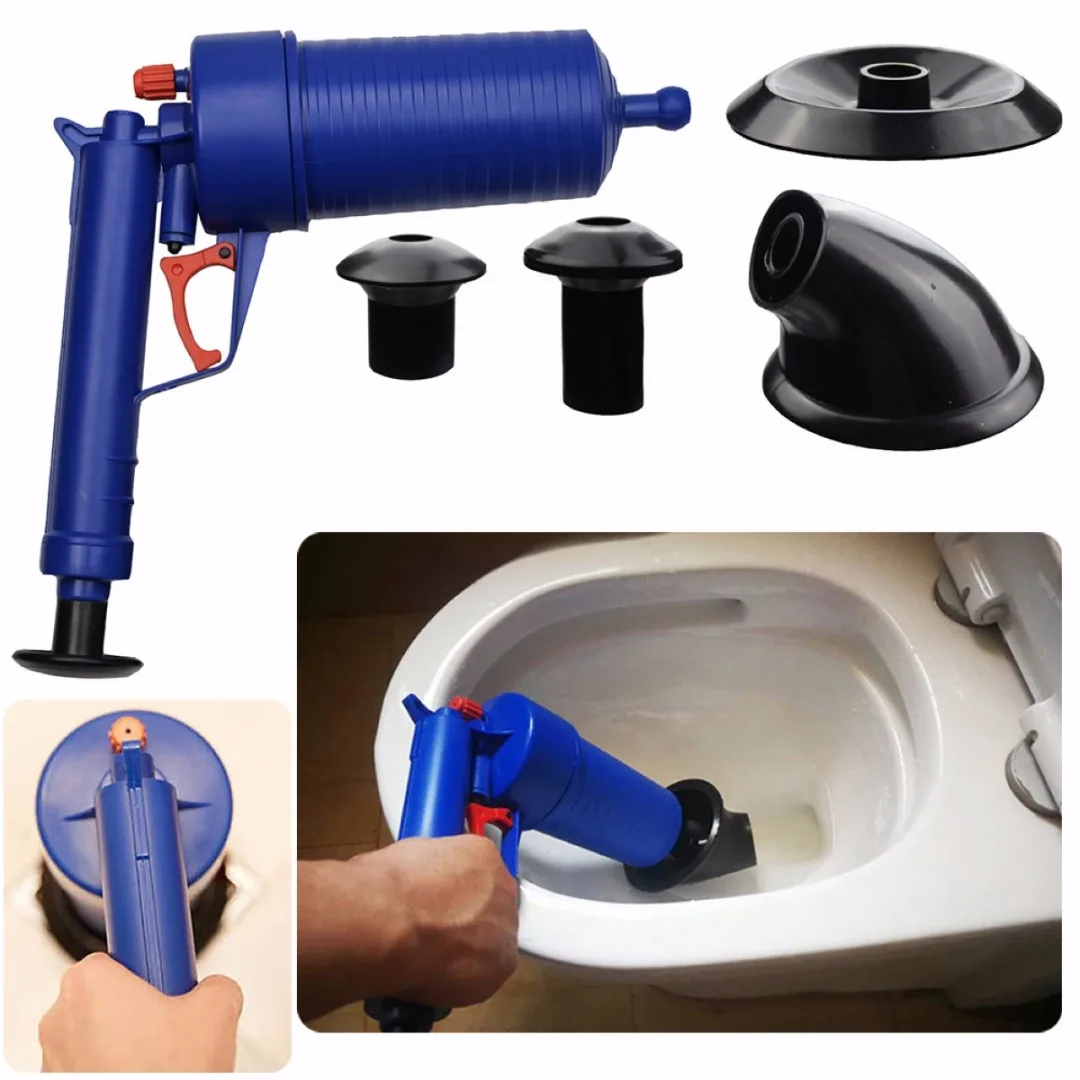 JX-LCLYL Toilet Floor Drain Canalisation Air Power Plunger Blaster Pump Cleaner Home | Дом и сад