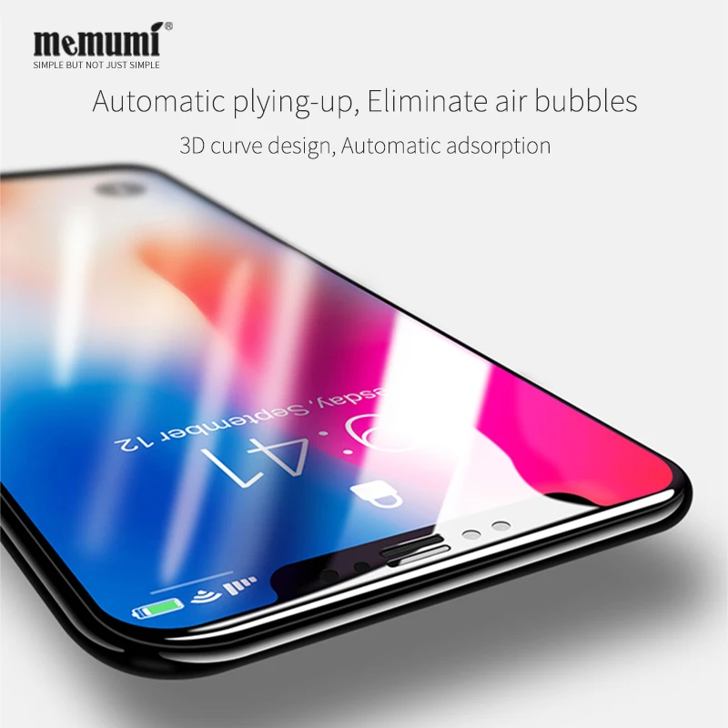 Защитное стекло memumi закаленное для iPhone X 4D|tempered glass|tempered glass filmglass film |