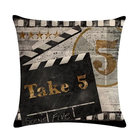 Cushion cover8 Винтажные наволочки с изображением фильма серия декор с принтом наволочка 45*45 см льняная Автомобильная диванная домашняя декоративная подушка - Цвет: Cushion cover8