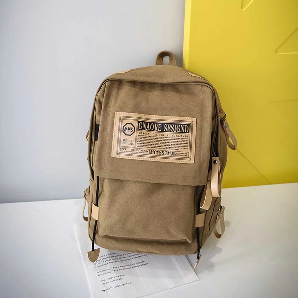 Men Women Unisex Backpack Fashion Korean Couple Travel Big Bagpack Preppy Style Zipper Student Bags Nov8
