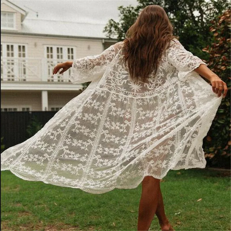 Летние женские ботинки в винтажном стиле свободная накидка с длинными плавание