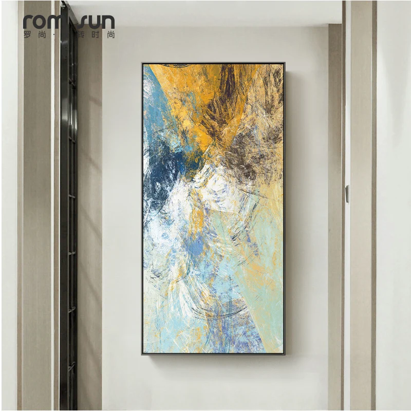 

Abstract Color Blocks Canvas Painting Posters And Prints Wall Art Pictures For Living Room Aisle Studio Modern Home Decorative