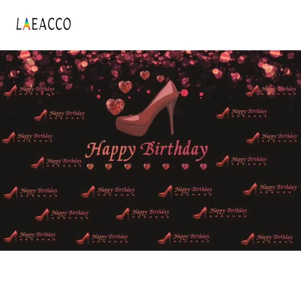 Laeacco женский день рождения фон сердце на высоком каблуке фото Индивидуальные