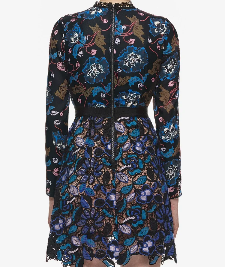 Женское кружевное вечернее платье Автопортрет подиумное винтажное облегающее с