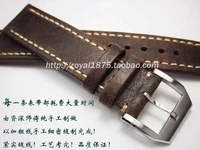 new 20 21 22 mm handmade high quality classical genuine leather watchband watch accessories watch straps vintage watch bracelet