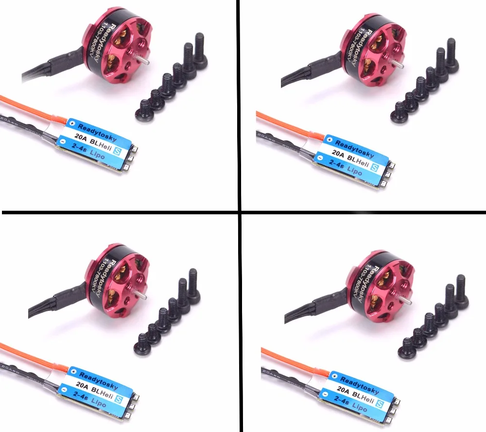 Хит продаж 1103 7800kv мини Бесщеточный Двигатель blheli программа S 20A 2 4 ESC Орто для 80 90 100