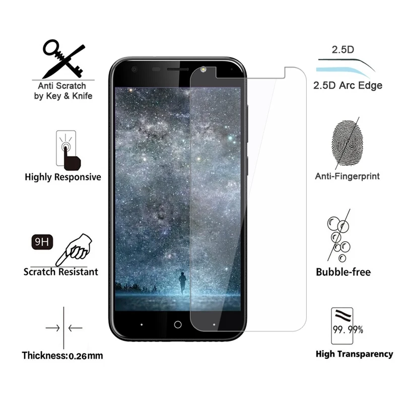 Reaoom 9h 2 5D телефон защитный Стекло для zte лезвие A6 Экран Защитная крышка Дисплей