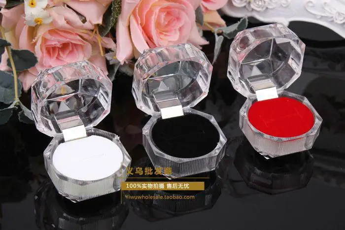 Оптовая продажа 3 цвета Для выведения токсинов 40 шт кольца коробка ювелирных