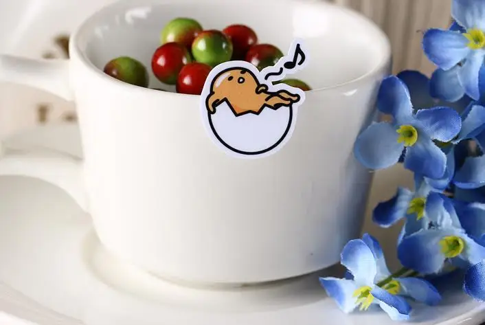 40 шт./упак. Kawaii короткая футболка с героями из японского аниме «ленивое яйцо Гудетама наклейки Скрапбукинг ярлыком Дневник стикеры для альбомов классическая игрушка в подарок
