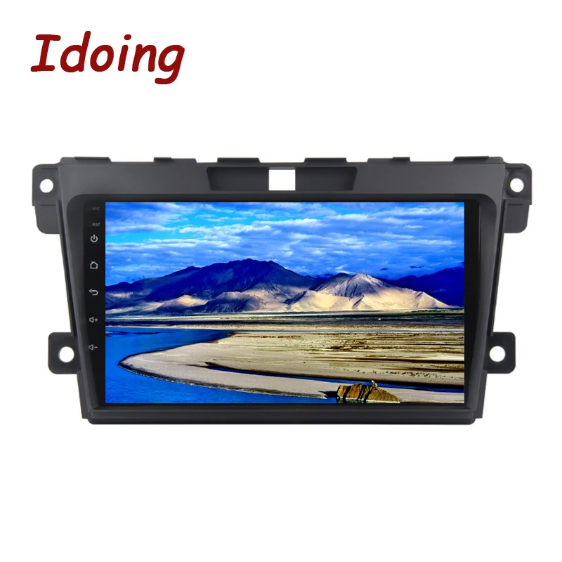 Автомобильный мультимедийный плеер Idoing 1Din 2.5D IPS экран android 8 0 радио Vedio подходит