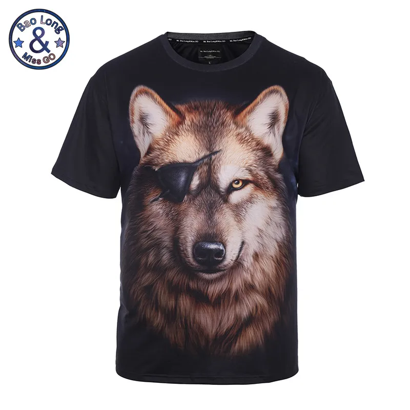 Новый стиль Мужская брендовая одежда с принтом тигра 3D Футболка мужская