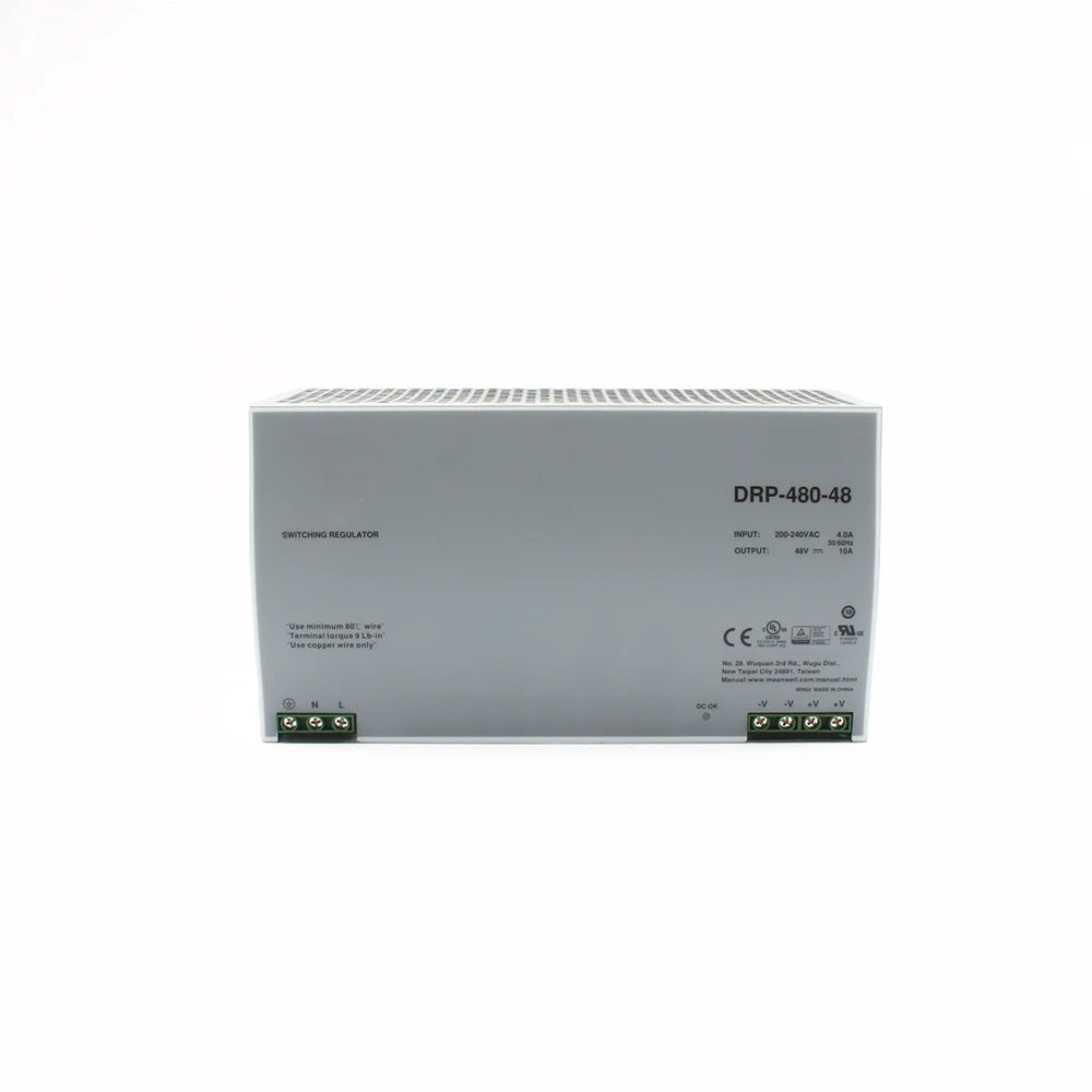 MEAN WELL din-рейка питание 480 Вт 24 В мощность suply meanwell ac dc конвертер DRP-480-24 480 Вт 20A 24 в промышленный