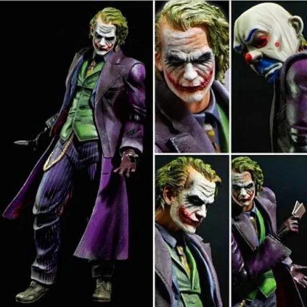 Новое поступление 21 см Playarts PLAY ARTS KAI Бэтмен Темный рыцарь Джокер ПВХ фигурка Коллекция Модель игрушки