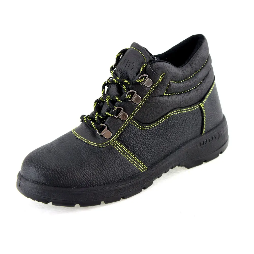AC11005 High Upper Men's Safety Shoes Working Labor Rubber Outsole Genuine Leather Industrial Protection 2019 Acecare-F |