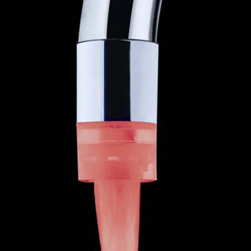 Лидер продаж! Светодиодный датчик температуры для крана 3 цвета свечение воды |