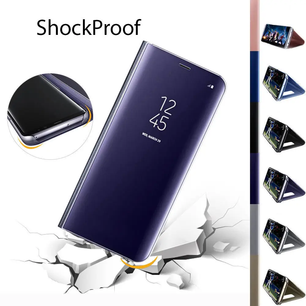 Sinbeda умный прозрачный зеркальный чехол для телефона Samsung A5 A7 A8 Plus 2018 Гибридный J2 J5