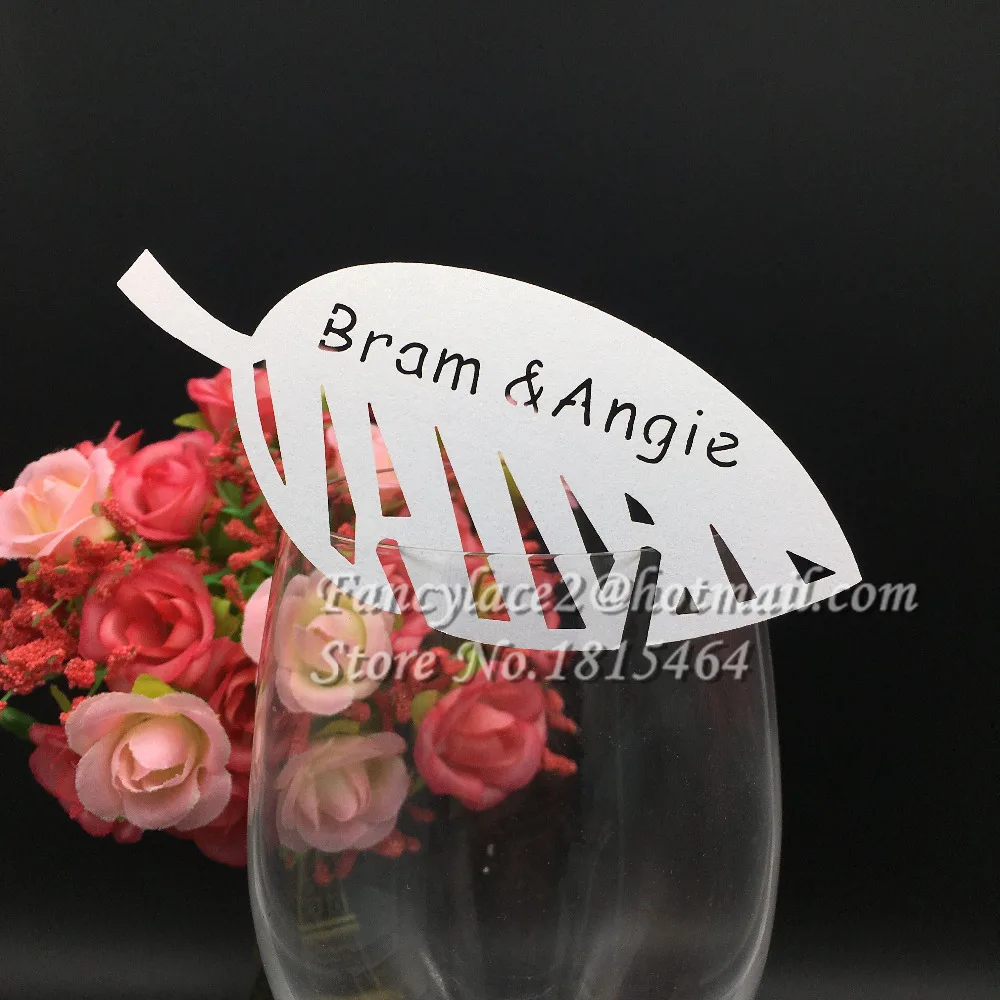 50 шт. стеклянные Визитницы в виде листьев|card|supplies weddingsupplies party |