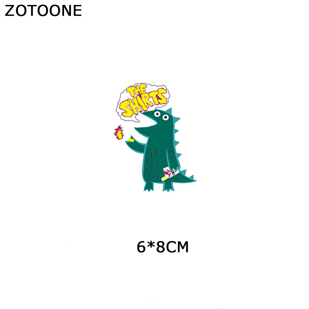 ZOTOONE утюжок на заплатках одежде стрельбы драконов патч Diy украшения моющиеся
